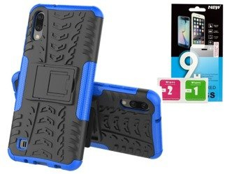 Samsung A10 Etui Nakładka Panzer z podstawką + szkło hartowane 9H