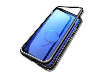 Etui Samsung Galaxy S9 PLUS | Magnetic Glass & Aluminium Czarny