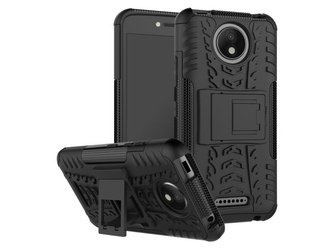 Etui PANZER Motorola Moto C - Czarny