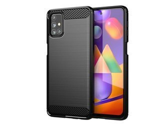 OPPO Reno 4 lite / A93 - Etui Pokrowiec Nakładka Carbon - czarny