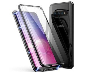 Samsung Galaxy A10 Szkło Przód Tył Magnetic Glass & Aluminium Czarny