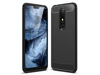Etui CARBON Nokia 5.1 PLUS / X5 2018 czarny