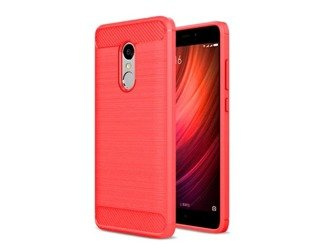 Carbon Futerał Xiaomi Redmi Note 4 czerwony