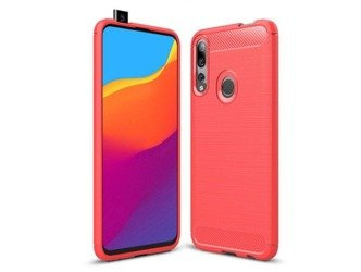 Etui Nakładka Carbon do Huawei P Smart Z czerwony