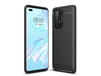 Huawei P40 - Etui Pokrowiec Nakładka Carbon - czarny