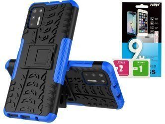 Etui Panzer do Samsung Galaxy A52 5G niebieski + szkło hartowane