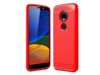 Etui CARBON Motorola Moto E5 Play czerwony