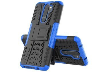 Xiaomi Redmi Note 8 PRO - Etui Panzer Nakładka z Podstawką - niebieski