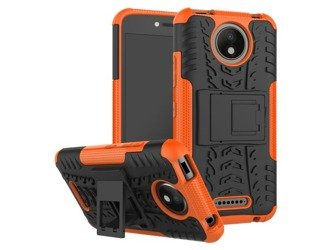 Etui PANZER Motorola Moto C PLUS pomarańczowy