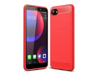 Etui Carbon HTC Desire 12 czerwony