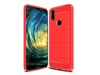 Etui Carbon Huawei P20 lite czerwony