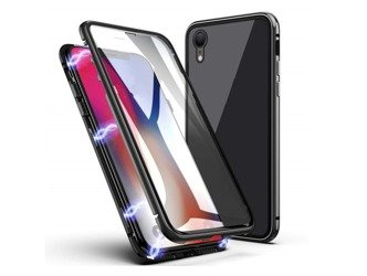 Etui Apple iPhone 7 / 8 Magnetic Glass & Aluminium Czarny