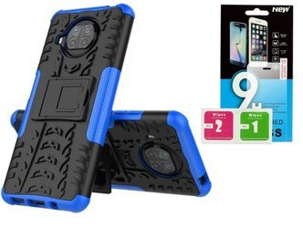 Etui Panzer do Xiaomi Mi 10T lite niebieski + szkło hartowane