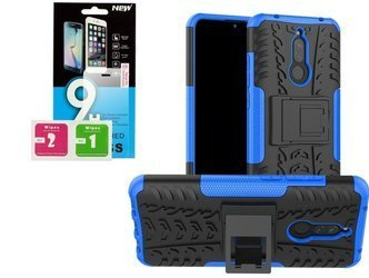 Etui Panzer Xiaomi Redmi 8 / Redmi 8A + szkło hartowane - niebieski