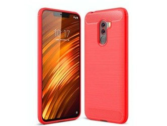 Etui Carbon do Xiaomi POCOPHONE F1 czerwony