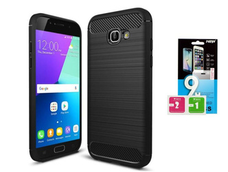 Futerał Forcell CARBON Samsung Galaxy A5 2017 + szkło hartowane
