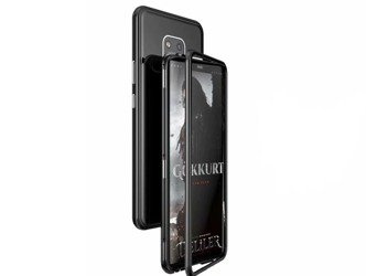 Etui Huawei Mate 20 PRO | Magnetic Glass & Aluminium Czarny