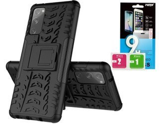 Etui Panzer do Samsung Galaxy S21FE + szkło hartowane czarny