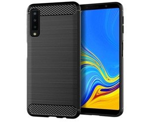 Etui CARBON Samsung A7 2018  czarny