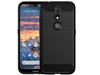 Etui CARBON TECH Nokia 4.2 czarny