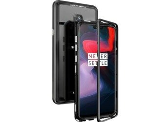 OnePlus 7 PRO | Etui Nakładka Magnetic Glass & Aluminium - Czarny