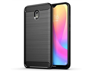 Xiaomi Redmi 8A - Etui Nakładka Carbon - czarny