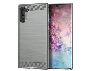 Samsung Note 10 - Etui Nakładka Carbon - szary