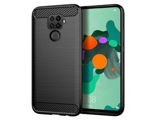 Huawei Mate 30 lite / Nova 5i pro - Etui Nakładka Carbon - czarny
