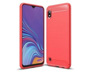 Etui Carbon do Samsung Galaxy A10 czerwony