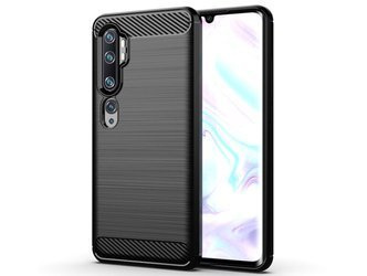 Xiaomi Redmi Note 10 - Etui Pokrowiec Nakładka Carbon - czarny