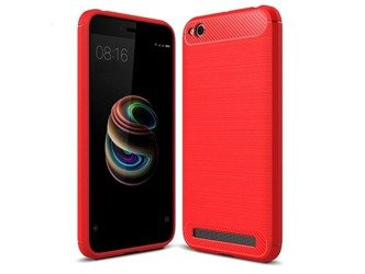 Etui CARBON do Xiaomi Redmi 5A czerwony