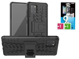 Etui Panzer do Samsung Galaxy S10 lite + szkło hartowane - czarny