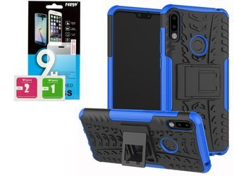 Etui Panzer Asus Zenfone Max Pro M1 zb602kl niebieski + szkło hartowane