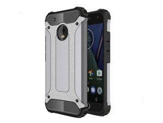 Etui Armor Lenovo Moto G5 Plus srebrny