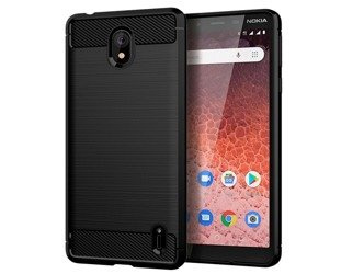 Etui CARBON TECH Nokia 1 PLUS czarny