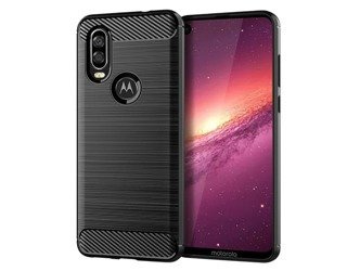 Etui Nakładka Carbon do Motorola One Vision czarny