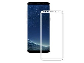 Samsung Galaxy S8 | Szkło Hartowane 3D Cały Ekran - BIAŁE