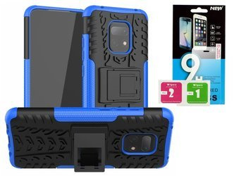 Etui Panzer Xiaomi Redmi Note 9S / Note 9 Pro + szkło hartowane - niebieski