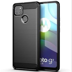 OPPO A15 - Etui Pokrowiec Nakładka Carbon - czarny