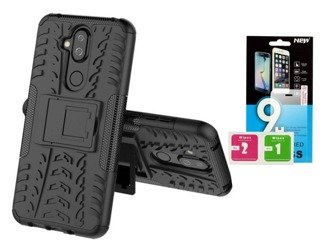 Etui Panzer Nokia 8.1 / 7.1 PLUS / X7 czarny + szkło hartowane
