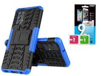 Etui Panzer do Xiaomi Redmi Note 10 5G / Poco M3 Pro 5G niebieski + szkło hartowane