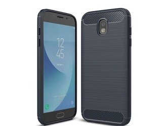 Futerał CARBON Samsung Galaxy J3 2017 czarny + szkło hartowane