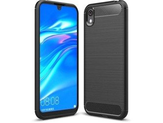 Huawei Y5 2019 - Etui Nakładka Carbon - czarny