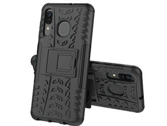 Etui Nakładka Panzer do Samsung Galaxy A20e - Czarny
