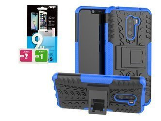 Etui Panzer do Xiaomi Redmi 9C niebieski + szkło hartowane