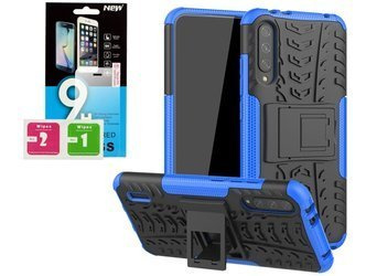 Etui Pokrowiec Panzer Xiaomi Mi A3 + szkło hartowane - niebieski