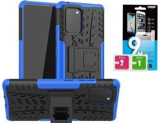 Etui Panzer do Samsung Galaxy A41 niebieski + szkło hartowane