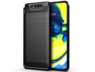 Samsung Galaxy A80 - Etui Nakładka Carbon - czarny