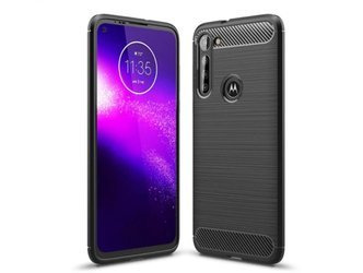 Motorola Moto G8 Power - Etui Pokrowiec Nakładka Carbon - czarny