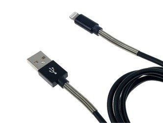 kabel wzmocniony apple lightning czarny